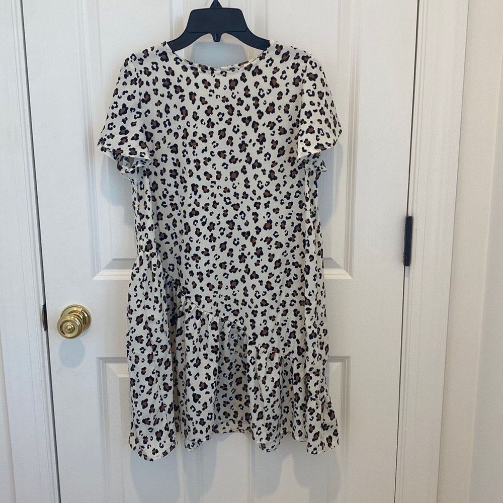 Leopard Mini Swing Dress